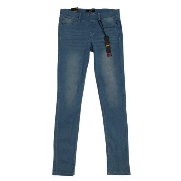 Lee Womens XL Skinny Fit Stretch Denim Jeans Light Blue, cotton/ polyester, NWT - Picture 1 of 7
